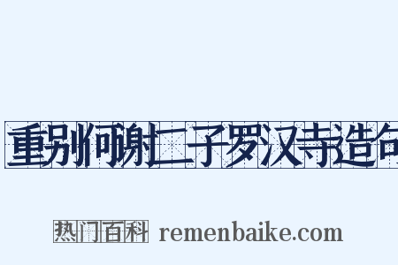 重别何谢二子罗汉寺造句是什么意思的图片